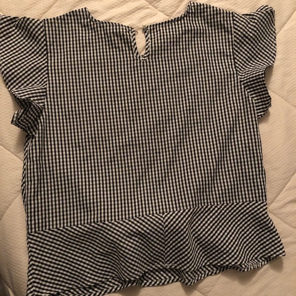 Feminine Gingham Blouse With Bling - Picture 6 of 7